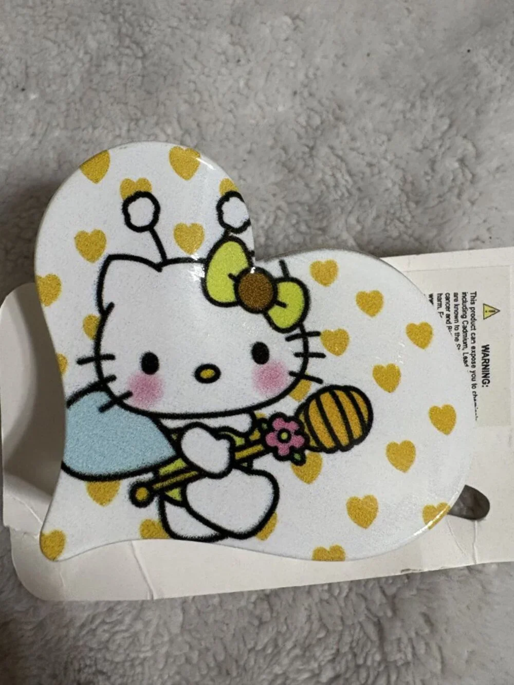 NWT New Hello Kitty Spring Bee Heart-shaped Hair Claw Clip Accessory